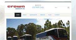 Desktop Screenshot of crowncoaches.com.au