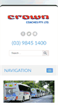 Mobile Screenshot of crowncoaches.com.au