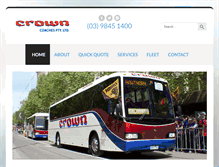 Tablet Screenshot of crowncoaches.com.au